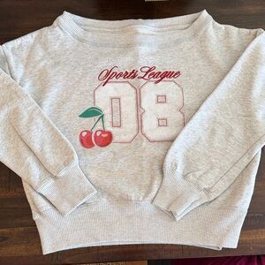 Abercrombie Kids Sports League Sweatshirt with Cherry Graphic